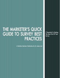 Marketers Guide to Survey Best Practices