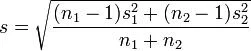 cohen's d calculation