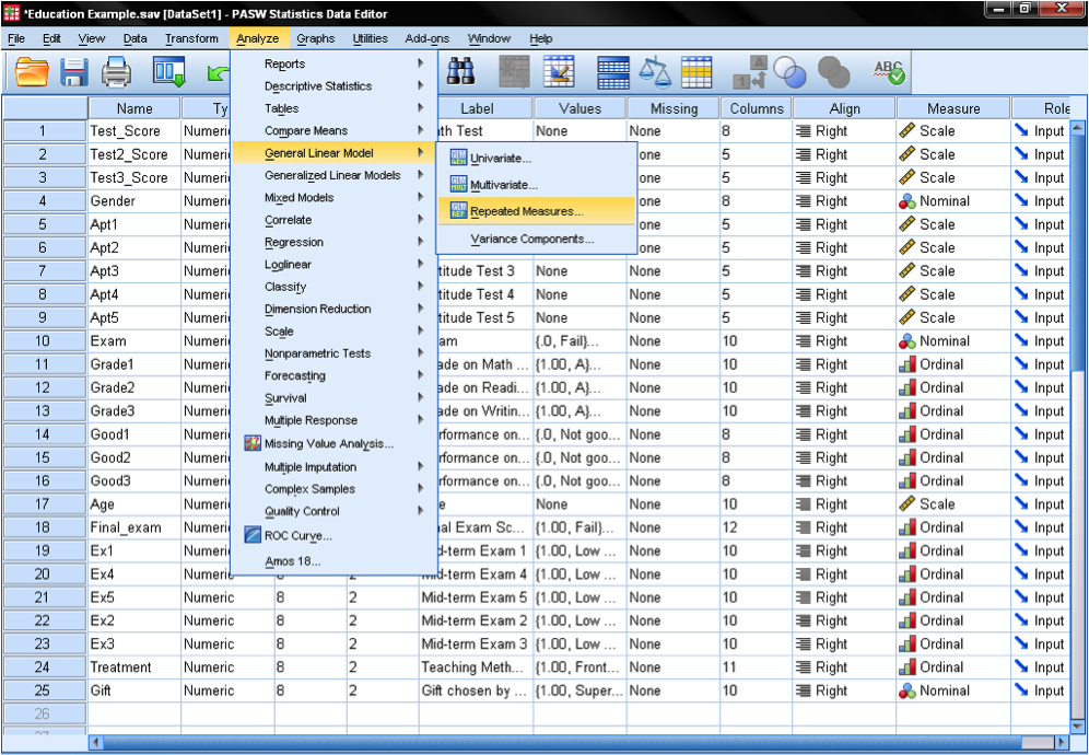 Conduct and Interpret a Repeated Measures ANCOVA 