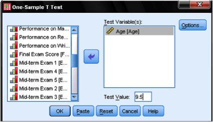 Conduct and Interpret a One-Sample T-Test - Statistics Solutions