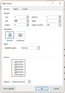 how to format dissertation in word